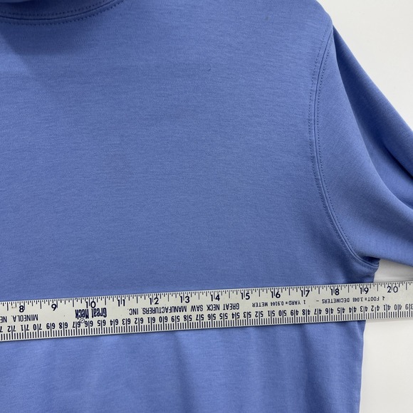 L.L. Bean Women's Mock Turtleneck Purple 100% Cotton Size Med Preppy Old Money - Picture 3 of 9